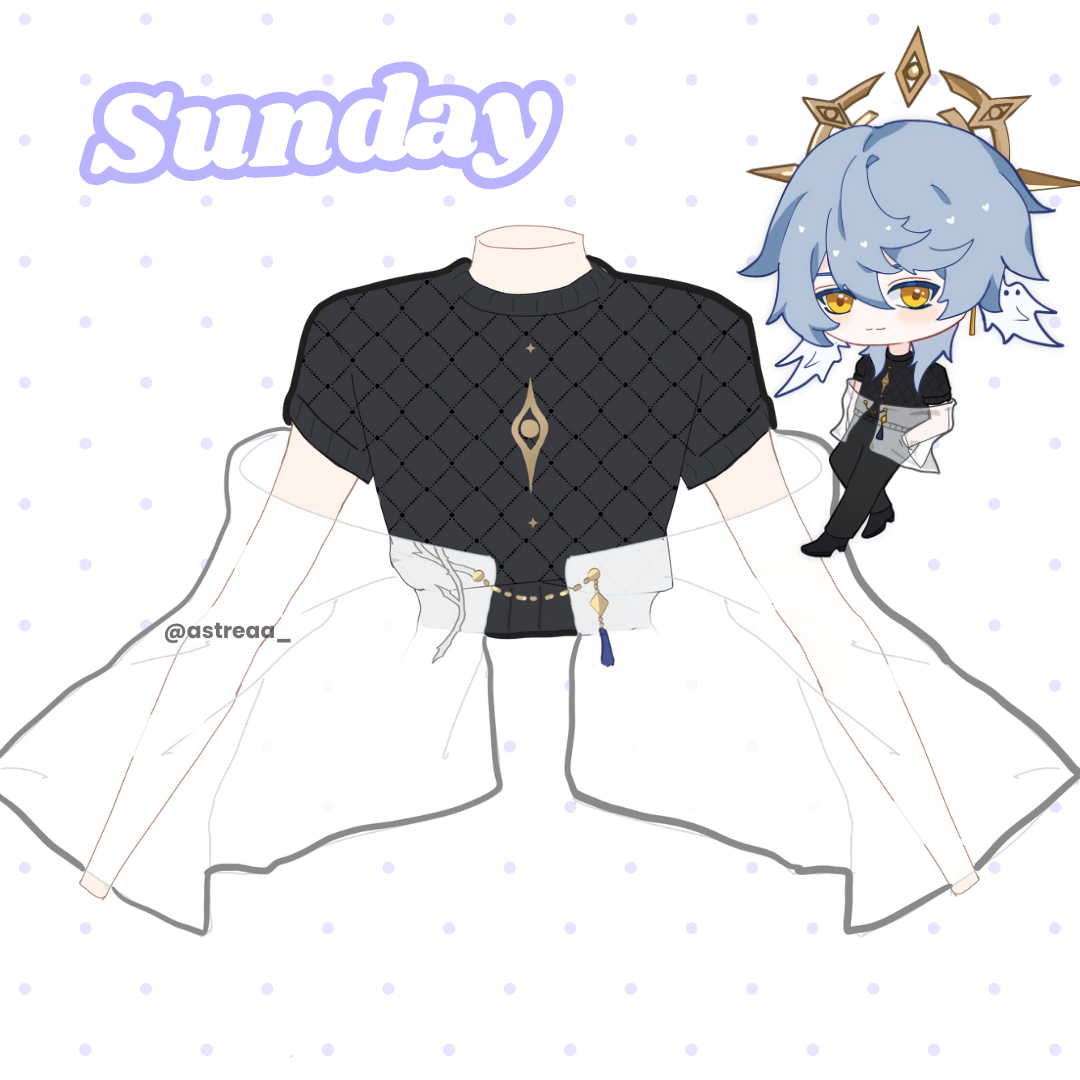 HSR Sunday Themed Shirt and Outerwear