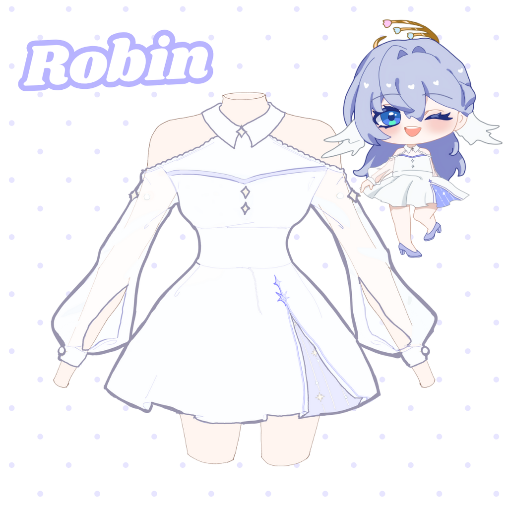 HSR Robin themed dress