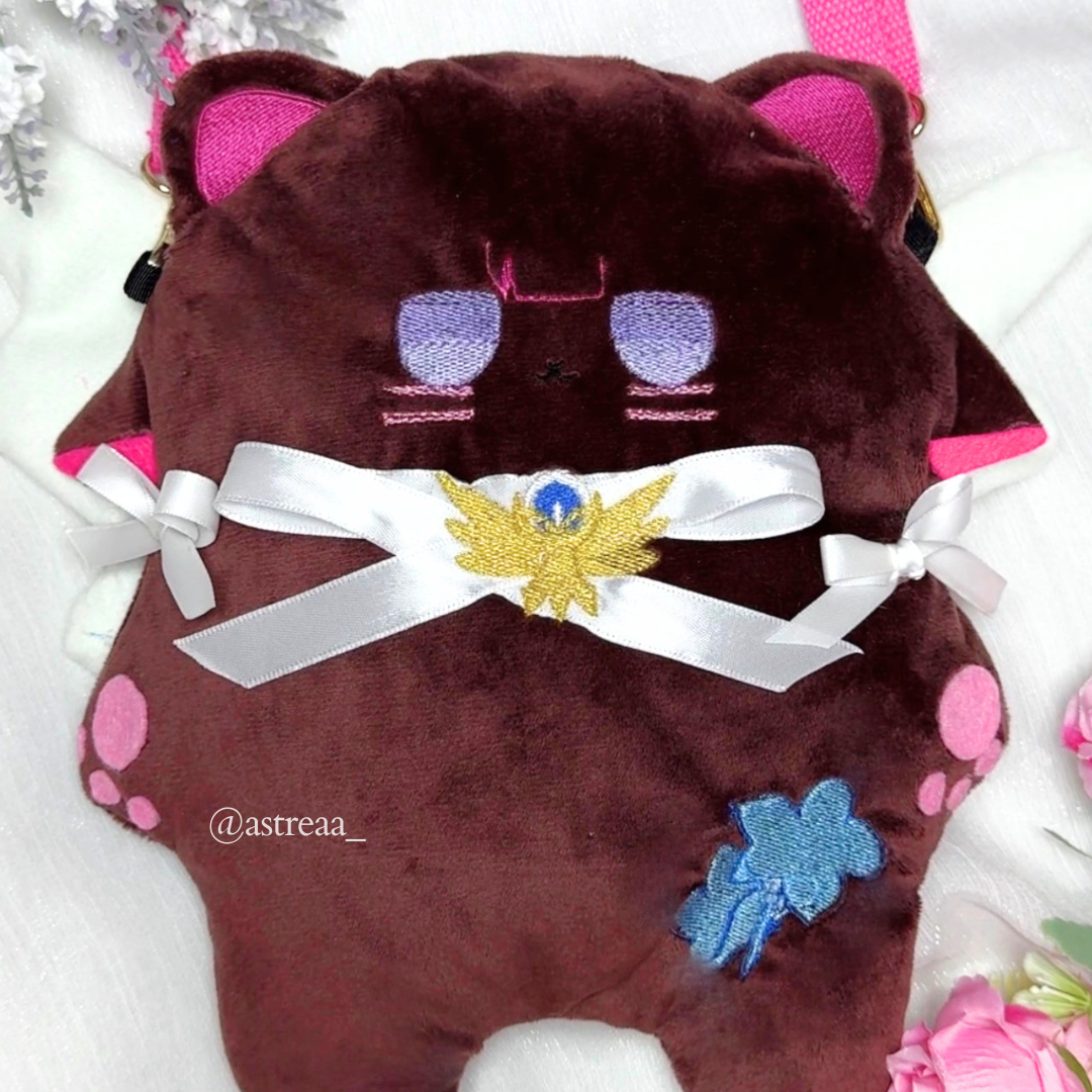 Handmade Cat Plush Bag - Columbina (Pre-orders only)