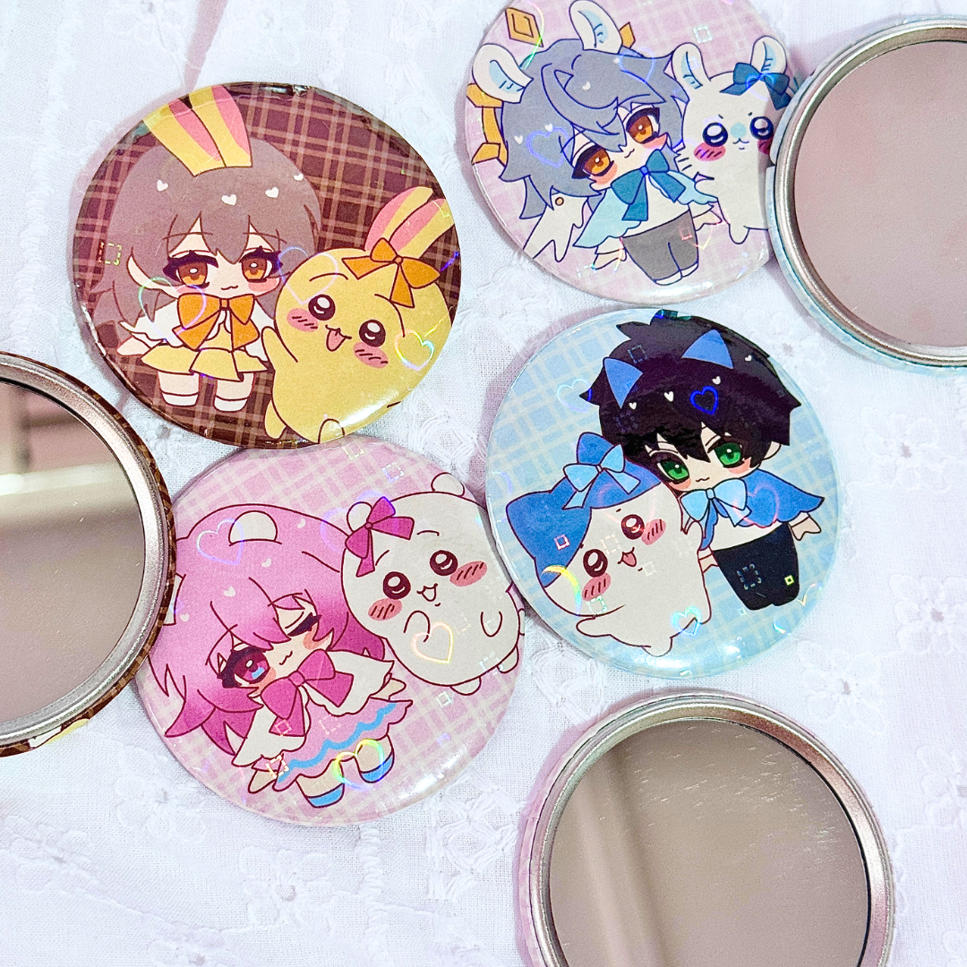 HSR Chiikawa Badge Mirror