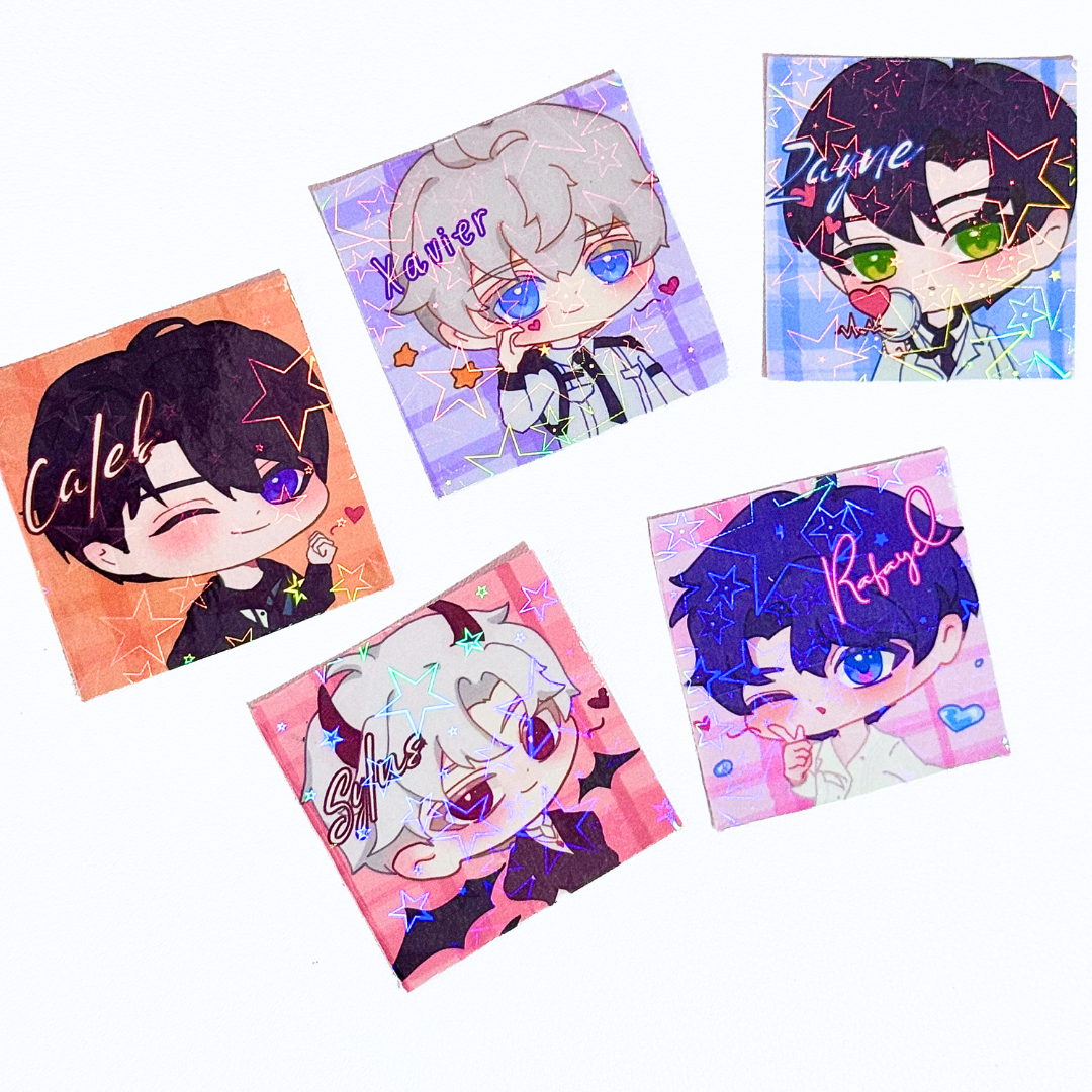 LADS Holographic Square Stickers