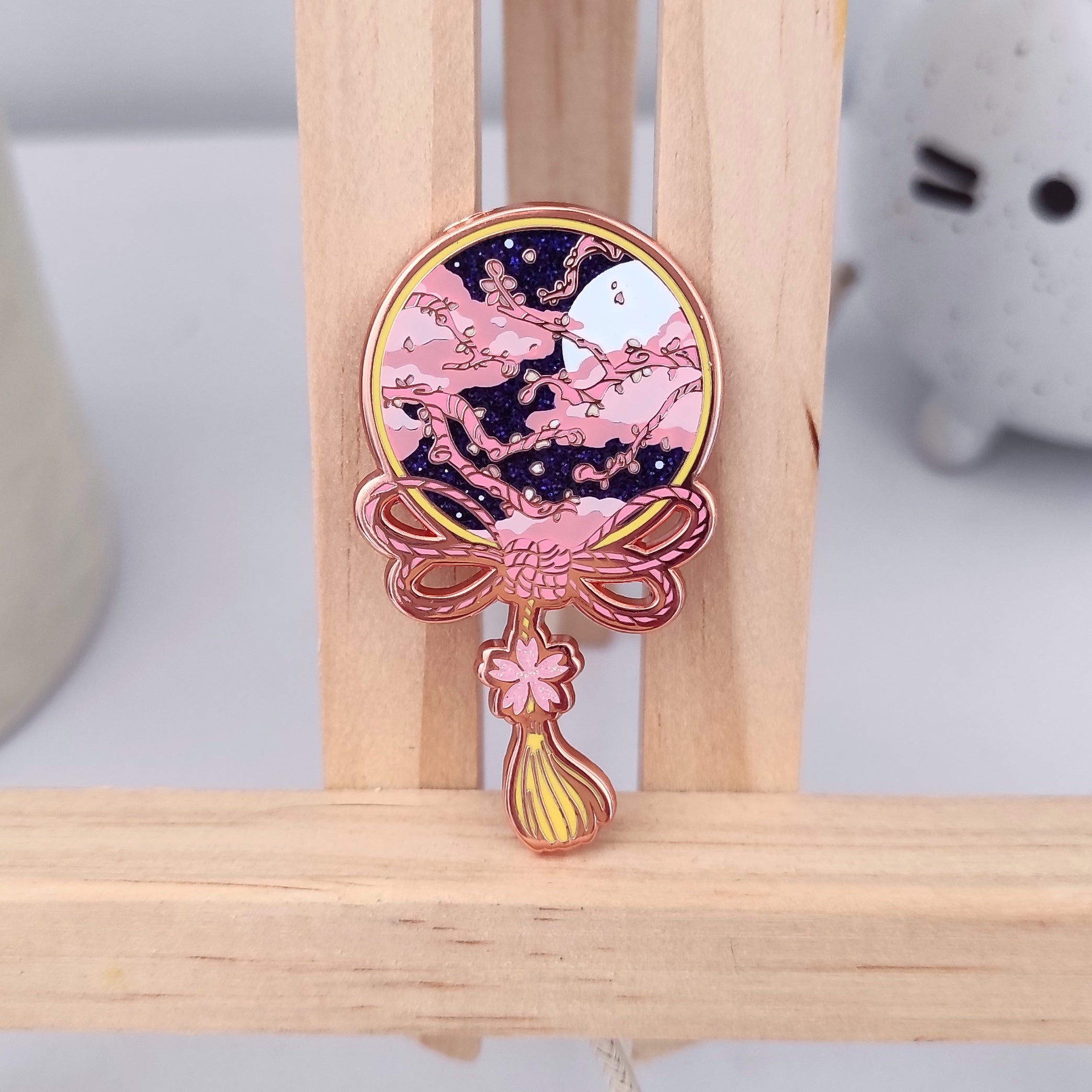 Nocturna Blossom Omamori - Hard Enamel Pin (Polymernai)