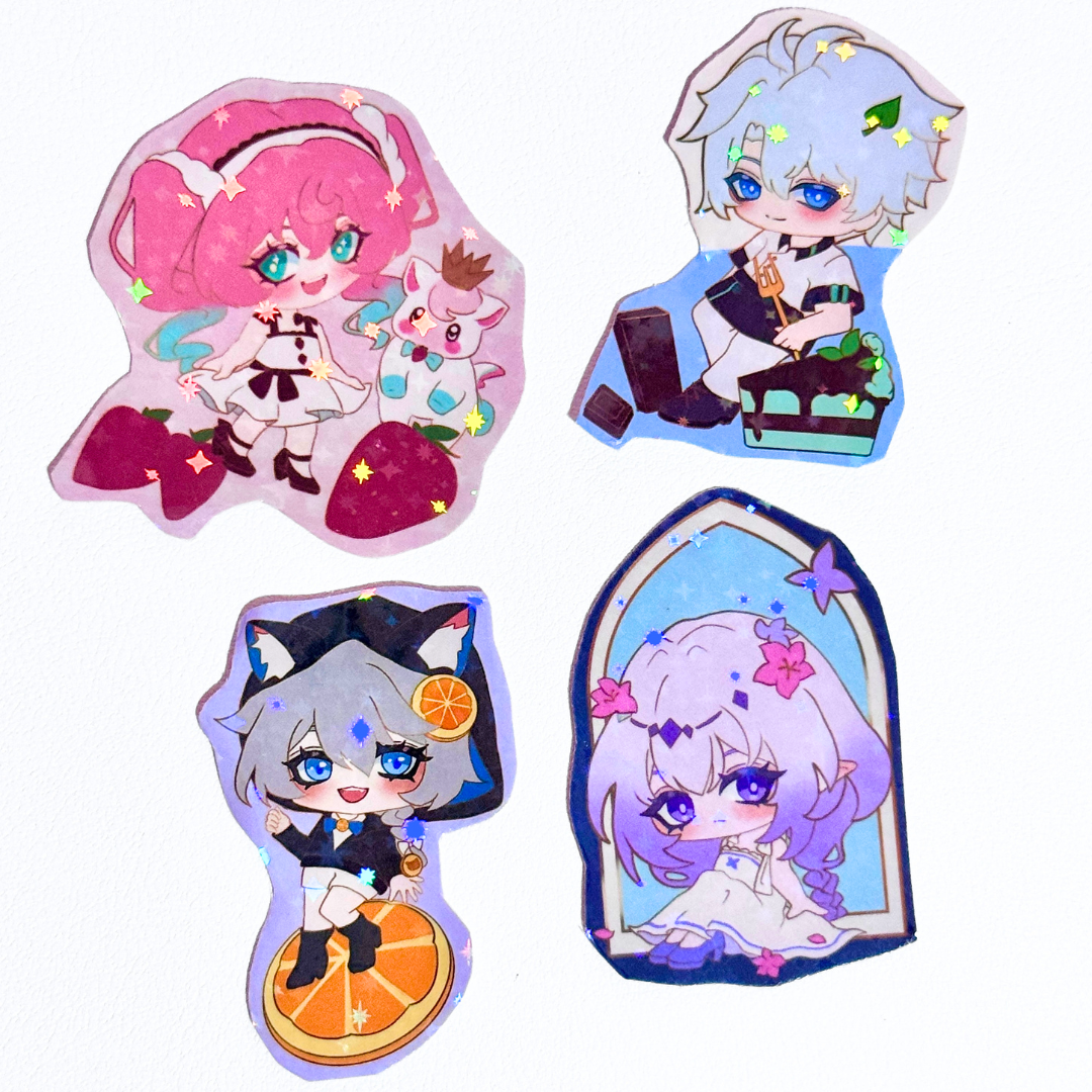 HSR Amphoreus Holographic Stickers