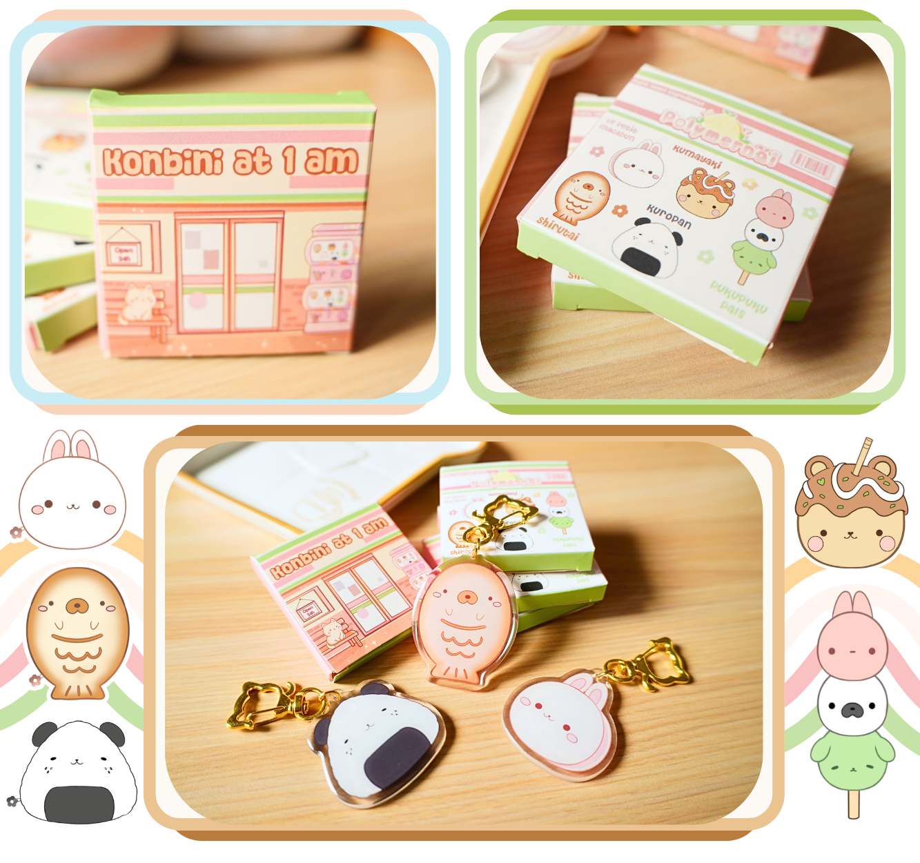 ♡ Blindbox Acrylic Keychain ♡ Konbini (コンビニ) at 1AM Collection (Polymernai)