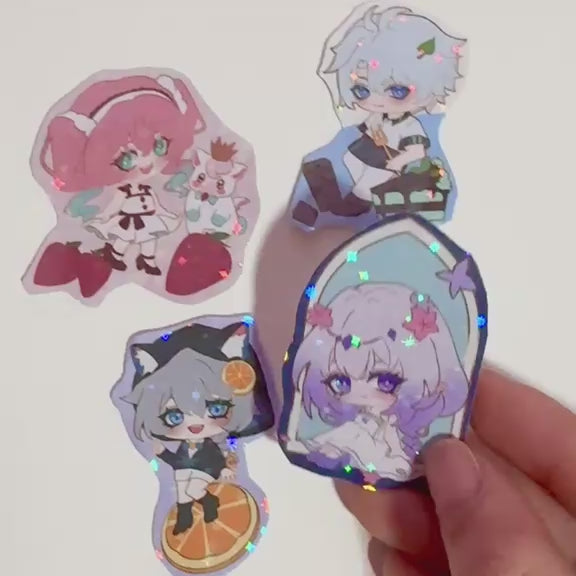HSR Amphoreus Holographic Stickers